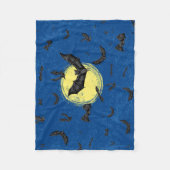 wilde-vleermuiszwerm fleece deken (Voorkant)