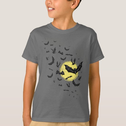 wilde-vleermuiszwerm t-shirt (Voorkant)