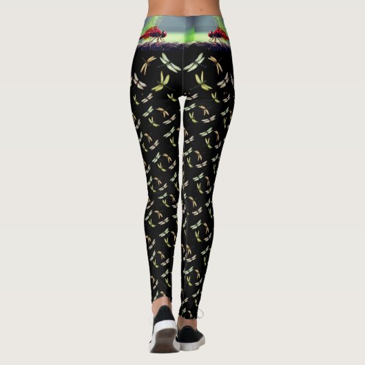 Wilde vliegen - libellen - Compressie-Leggings Leggings (Achterkant)