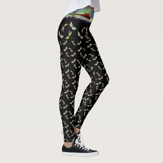 Wilde vliegen - libellen - Compressie-Leggings Leggings (Rechts)