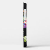 Wilde vogelbloemen: zwart Case-Mate iPhone case (Achterkant / Links)