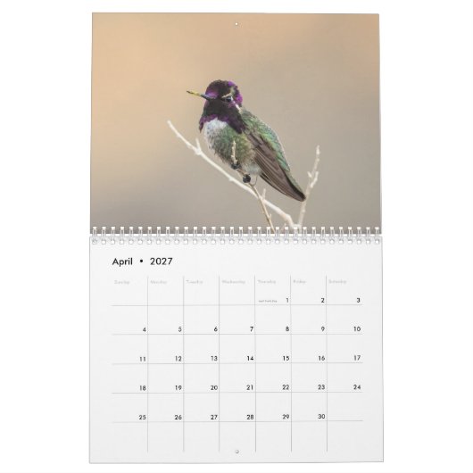 Wilde vogelkalender 2018 kalender (Apr 2027)
