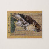 Wilde vogels: Red-Tailed Hawk Legpuzzel (Horizontaal)