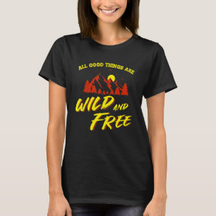 Wilde vrije bergen buitenshuis Extreme Sportberg T-shirt