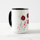 Wilde vrije gekiriseerde papies met verfsplaat mok (Voorkant links)