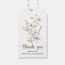 Wilde Vrijgezellenfeest Rustic Floral Hartelijk da Cadeaulabel