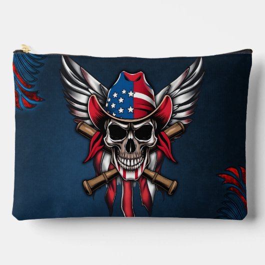 Wilde vrijheid, Amerikaanse schedel met honkbalknu Etui (Voorkant)