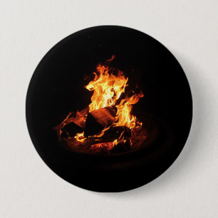 Wilde Vuur Ronde Button 7,6 Cm