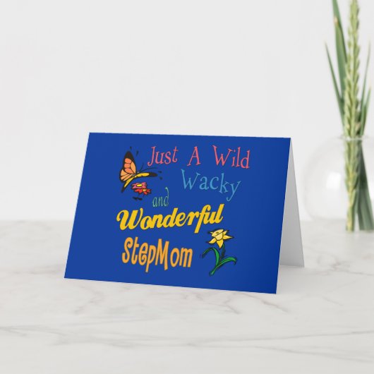 Wilde Wacky Prachtige Stepmom Kaart (Voorkant)