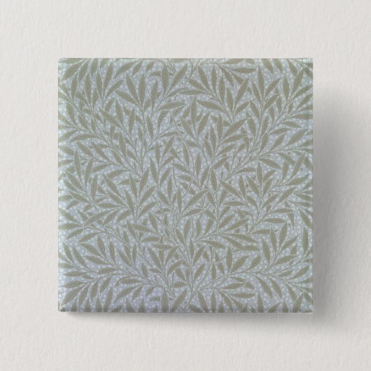 Wilde wandpapieren ontwerp, 1874 vierkante button 5,1 cm (Voorkant)