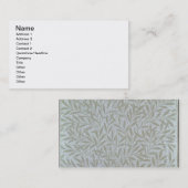 Wilde wandpapieren ontwerp, 1874 visitekaartje (Voorkant / Achterkant)