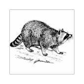 wilde wasbeerdieren rubberstempel (Afrduk)