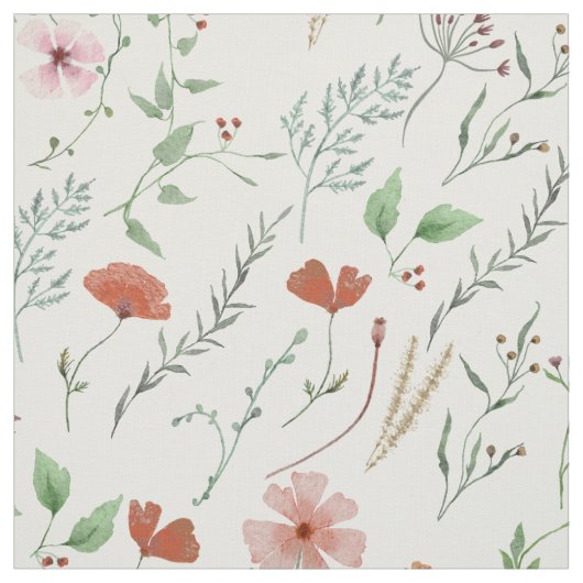 Wilde waterverf boho kleurige zomer stof (Swatch)