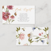 Wilde Waterverf Girl Book Request Enclosure Informatiekaartje (Voorkant / Achterkant)