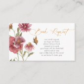 Wilde Waterverf Girl Book Request Enclosure Informatiekaartje (Voorkant)