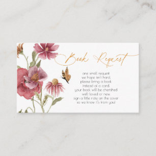 Wilde Waterverf Girl Book Request Enclosure Informatiekaartje