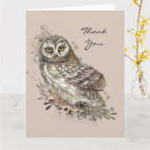 Wilde Waterverf Kunst Natuur, vogels Kaart (Gele Bloem)