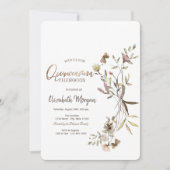 Wilde Waterverf Quinceañera Kaart (Voorkant)