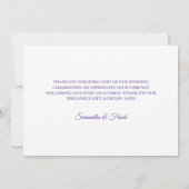 Wilde Waterverf Rand bruiloft Bedankkaart (Achterkant)