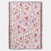 Wilde Waterverf van de Bloem Deken (Voorkant Verticaal)