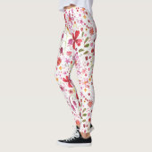 Wilde Waterverf van de Bloem Leggings (Links)