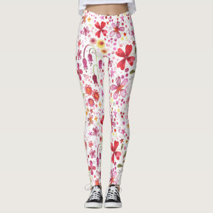 Wilde Waterverf van de Bloem Leggings