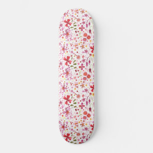 Wilde Waterverf van de Bloem Persoonlijk Skateboard