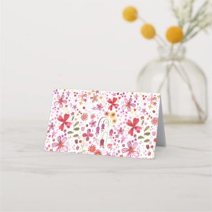 Wilde Waterverf van de Bloem Plaatskaartje