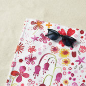 Wilde Waterverf van de Bloem Strandlaken (In situ)