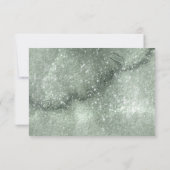 Wilde Waterverf van het Bouw Wedding Gold ID954 RSVP Kaartje (Achterkant)