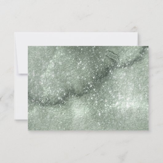 Wilde Waterverf van het Bouw Wedding Gold ID954 RSVP Kaartje (Achterkant)