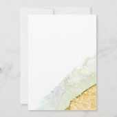 Wilde Waterverf van het Bouw Wedding Gold ID954 Save The Date (Achterkant)