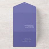 Wilde Waterverf van het huwelijk Peri ID954 All In One Uitnodiging (Buitenkant)