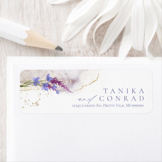 Wilde Waterverf van het huwelijk Peri ID954 Etiket (Insitu)