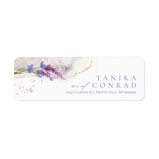 Wilde Waterverf van het huwelijk Peri ID954 Etiket (Voorkant)