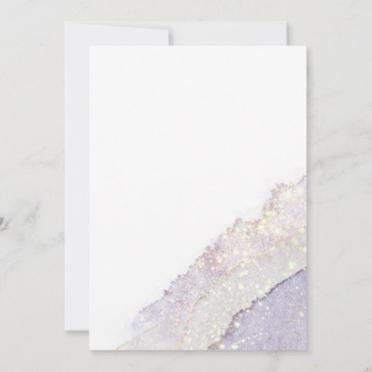 Wilde Waterverf van het huwelijk Peri ID954 Save The Date (Achterkant)