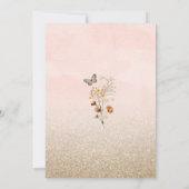 Wilde waterverf van legant, vlinderbloemig en vlin kaart (Achterkant)