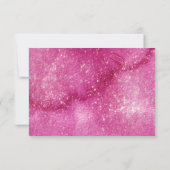 Wilde Waterverf voor bruiloft Fuchsia ID954 RSVP Kaartje (Achterkant)