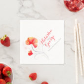 Wilde waterverf voor weddenschappen, oranje papier servetten (Insitu)