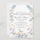 Wilde Waterverf Zacht afdrukken Baby shower Kaart (Voorkant)