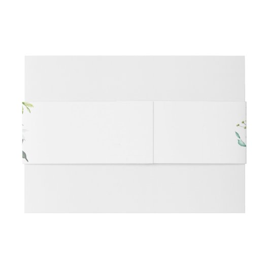 Wilde waterverfrozen guirlande uitnodigingen wikkel (Achterkant Voorbeeld)