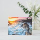 Wilde Waves Briefkaart (Staand voorkant)