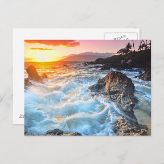 Wilde Waves Briefkaart (Voorkant / Achterkant)