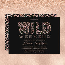 Wilde Weekend Roze Gouden Luipaard Bachelorette Ui