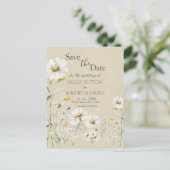 Wilde Weide Madeliefjes Kraft Bloemstuk Save the D Briefkaart (Staand voorkant)