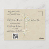 Wilde Weide Madeliefjes Kraft Bloemstuk Save the D Briefkaart (Achterkant)