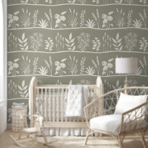 Wilde Weide Minimalistische Botanische Silhouet Sa