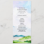 Wilde weide | Spring Mountains Trouwprogramma's Programmakaart (Voorkant)