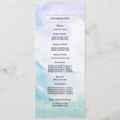 Wilde weide | Spring Mountains Trouwprogramma's Programmakaart (Achterkant)