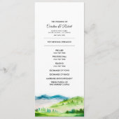 Wilde weide | Spring Mountains Trouwprogramma's Programmakaart (Voorkant)